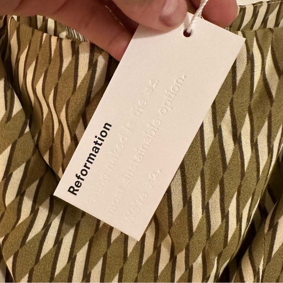 NWT Reformation Rosalie graphic print geometric mini dress - Picture 9 of 11